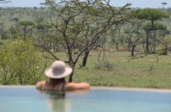Naboisho Camp: Blick vom Pool