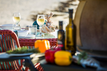 Anantara Medjumbe Island Resort: Wein zum Dinner