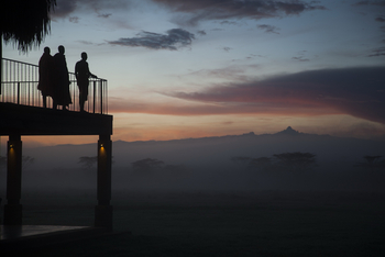 Segera Retreat: Mount Kenya im Morgengrauen