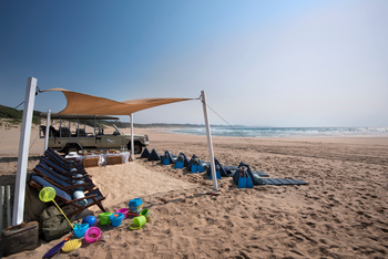 andBeyond Phinda Zuka Lodge: Luxuriöses Strandcamp mit Essen und Spielzeug