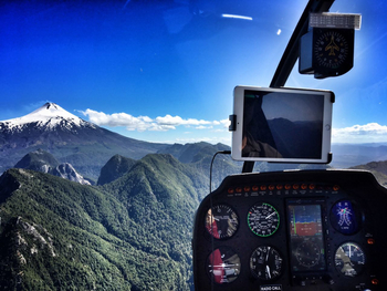 andBeyond Vira Vira Lodge: Heliflug zum Villarrica