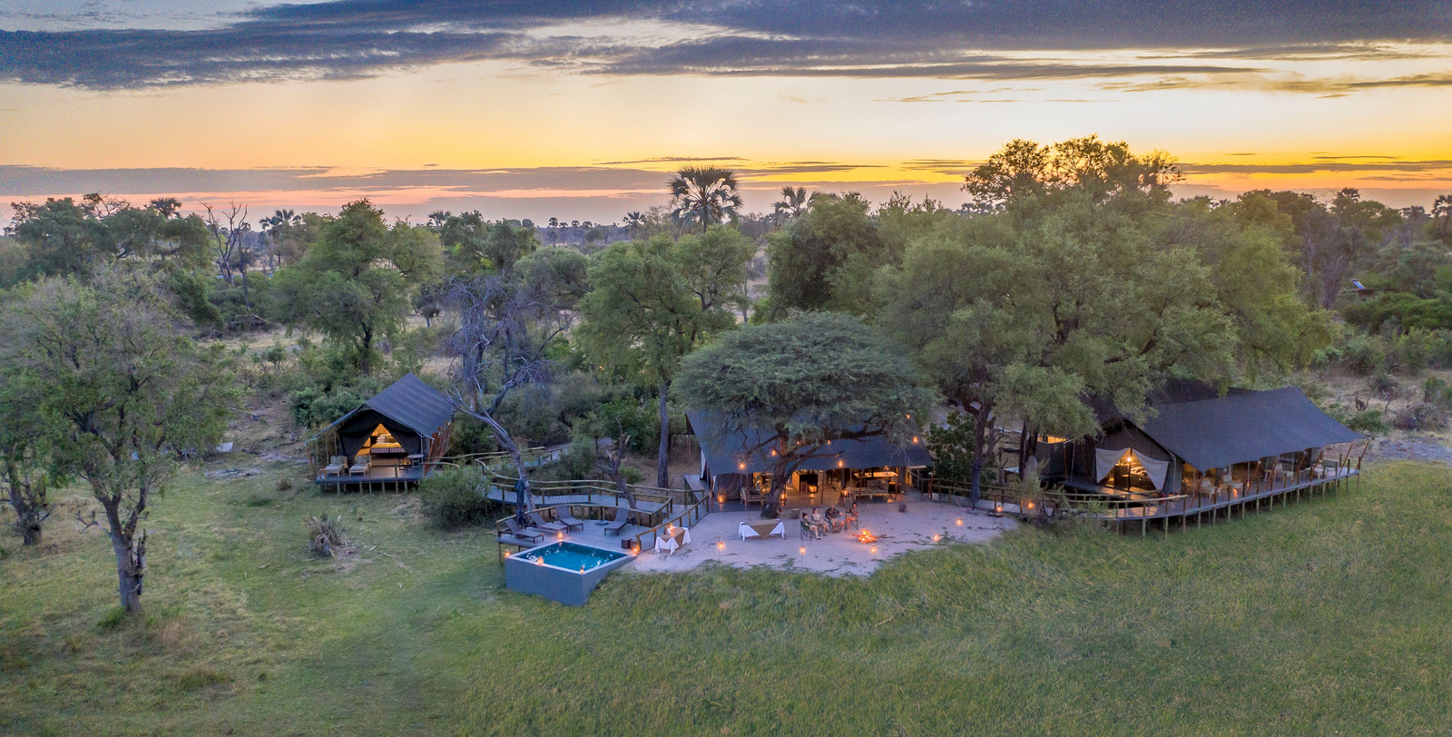 Gomoti Private Camp Gomoti Private Camp: Luftbild