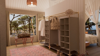 Little Royal Zambezi: Architektenskizze Ankleide