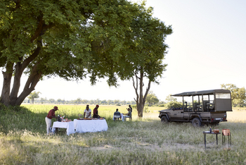 Chichele Presidential Lodge: Frühstück im Busch