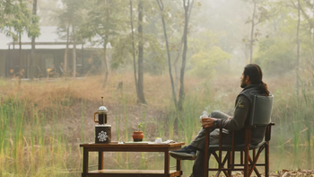 Reni Pani Jungle Lodge: Cottage - Morgenkaffee