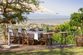 Singita Sasakwa Lodge: Lunch mit Blick