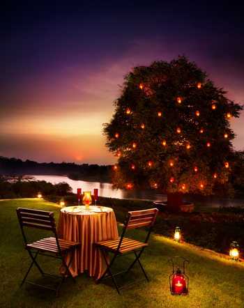 Gir Serai Hotel: Privates Abendessen