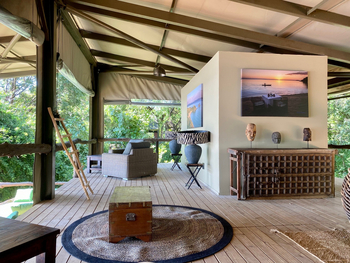 Shawa Luangwa Camp: Perspektive in der Lounge