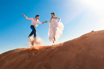 Bagatelle Kalahari Game Ranch: Junges Parr auf einer Düne