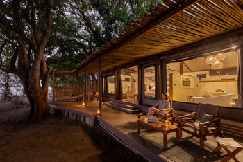 Chiawa Camp: Abendstimmung