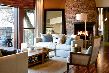 Singita Malilangwe House: Lounge