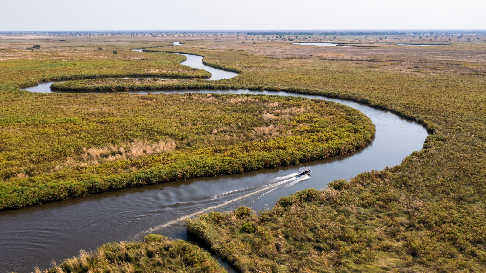 Sitatunga Private Island Camp Sitatunga Private Island Camp: Boot auf Fluss