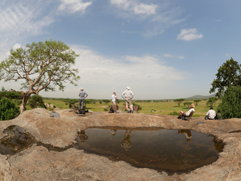 Wayo Walking Camp: Wasserloch in der Wildnis