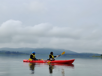 Kaav Safari Lodge: Kayakfahrer