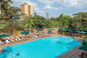 Nairobi Serena Hotel: Pool Luftbild
