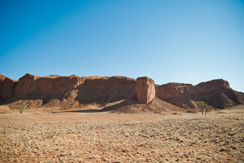 Namib Desert Lodge: Versteinerte Dünen
