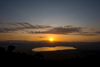 Ngorongoro Serena Safari Lodge: Sonnenuntergang