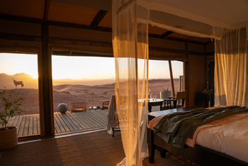 Wolwedans Desert Lodge: Besuch von einem Gemsbock