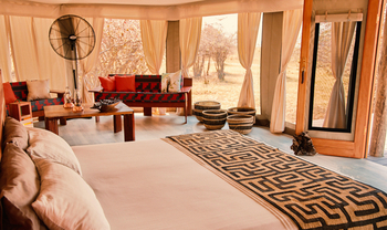 Konkamoya Lodge: Doppelbett