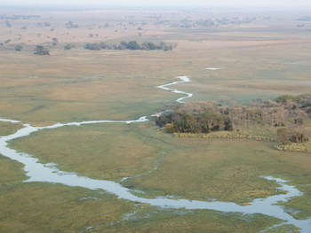 Busanga Bush Camp: Verlauf des Lufupa River