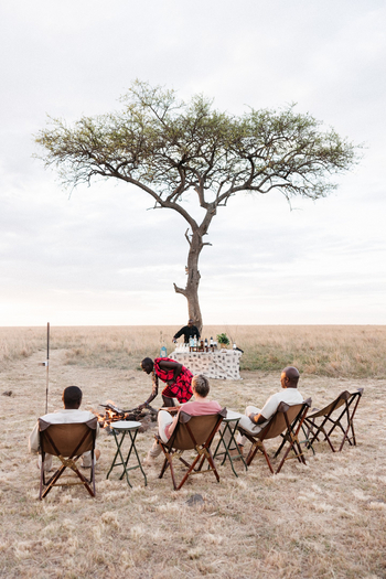 Elewana Elephant Pepper Camp Elewana Elephant Pepper Camp: Gäste am Lagerfeuer