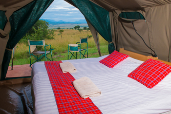 Kidepo Savannah Lodge: Doppelbett