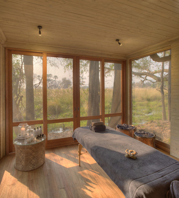 andBeyond Sandibe Okavango Safari Lodge: Massageliege