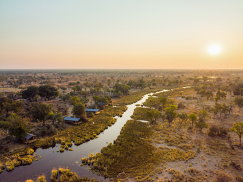 4 Rivers Camp 4 Rivers Camp: Luftbild - Seichter Kanal
