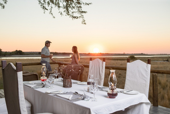 Chobe Savanna Lodge: Auf dem Deck