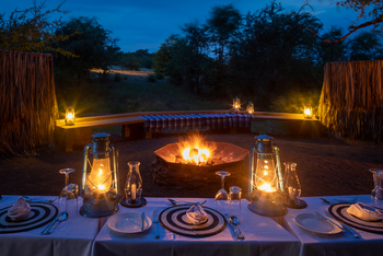 Mashatu Tent Camp: Lagerfeuer