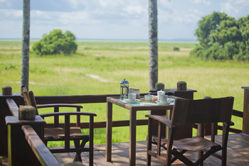 Mbali Mbali Katavi Camp: Kaffee auf der privaten Veranda