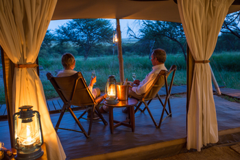 Elewana Serengeti Pioneer Camp: Private Terrasse