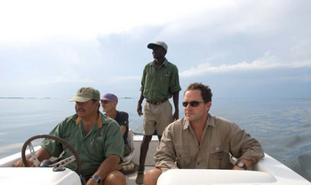 Musango Safari Camp: Motorbootfahrt auf dem Kariba-See