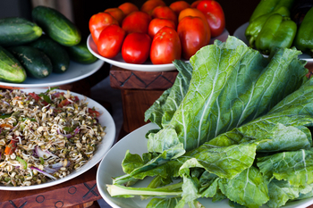 Tloma Lodge: Gemüse