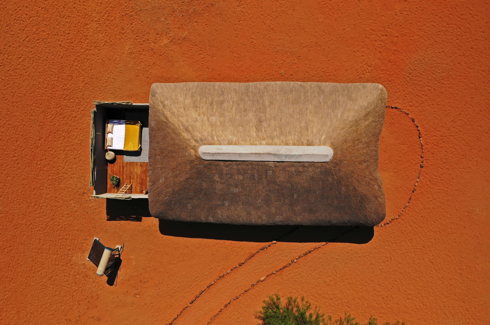 Kwessi Dunes Kwessi Dunes: Gästezimmer mit zusätzlichem Bett unter dem Sternenhimmel