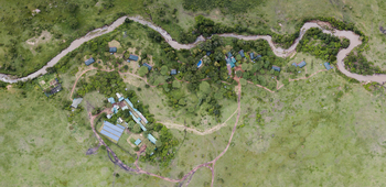 Olare Mara Kempinski: Überblick Camp Vogelperspektive