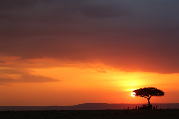 Richard's River Camp: Sonnenuntergang