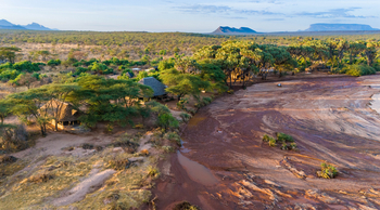 Saruni Rhino Camp: Camp neben trockenem Flussbett