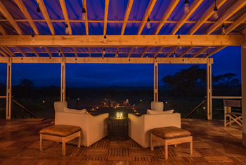 Dunia Camp: Blick Richtung Feuerplatz