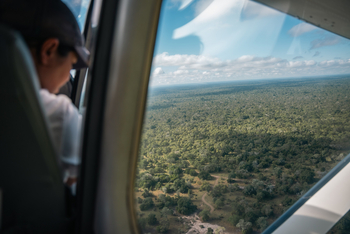 Gorongosa Safaris: Blick aus dem Hubschrauber
