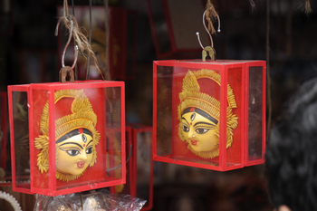 Kolkata: Durga-Masken