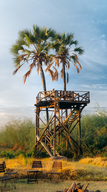 Kisima Ngeda Camp: Aussichtsplattform