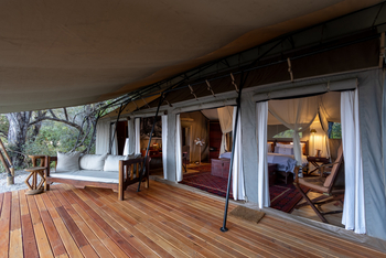 Okavango Explorers Camp Okavango Explorers Camp: Zelt mit Deck