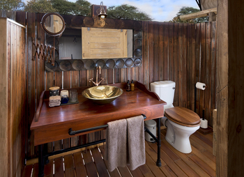 Somalisa Expeditions Camp: Waschbecken frontal