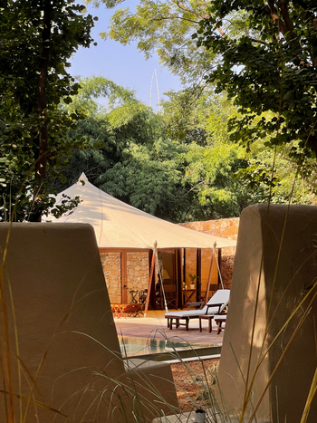 Sujan Sher Bagh: Imperial Raj Bagh Suite - Blick durch die Mauer