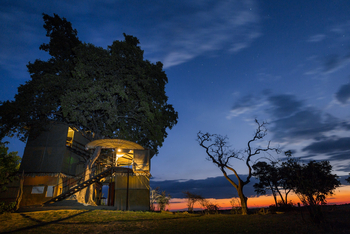 Jackalberry Camp: Abendstimmung