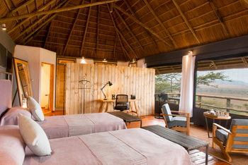 Lahia Tented Lodge: Zwei Einzelbetten