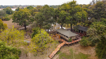 Painted Dogs Lagoon Camp: Luftbild