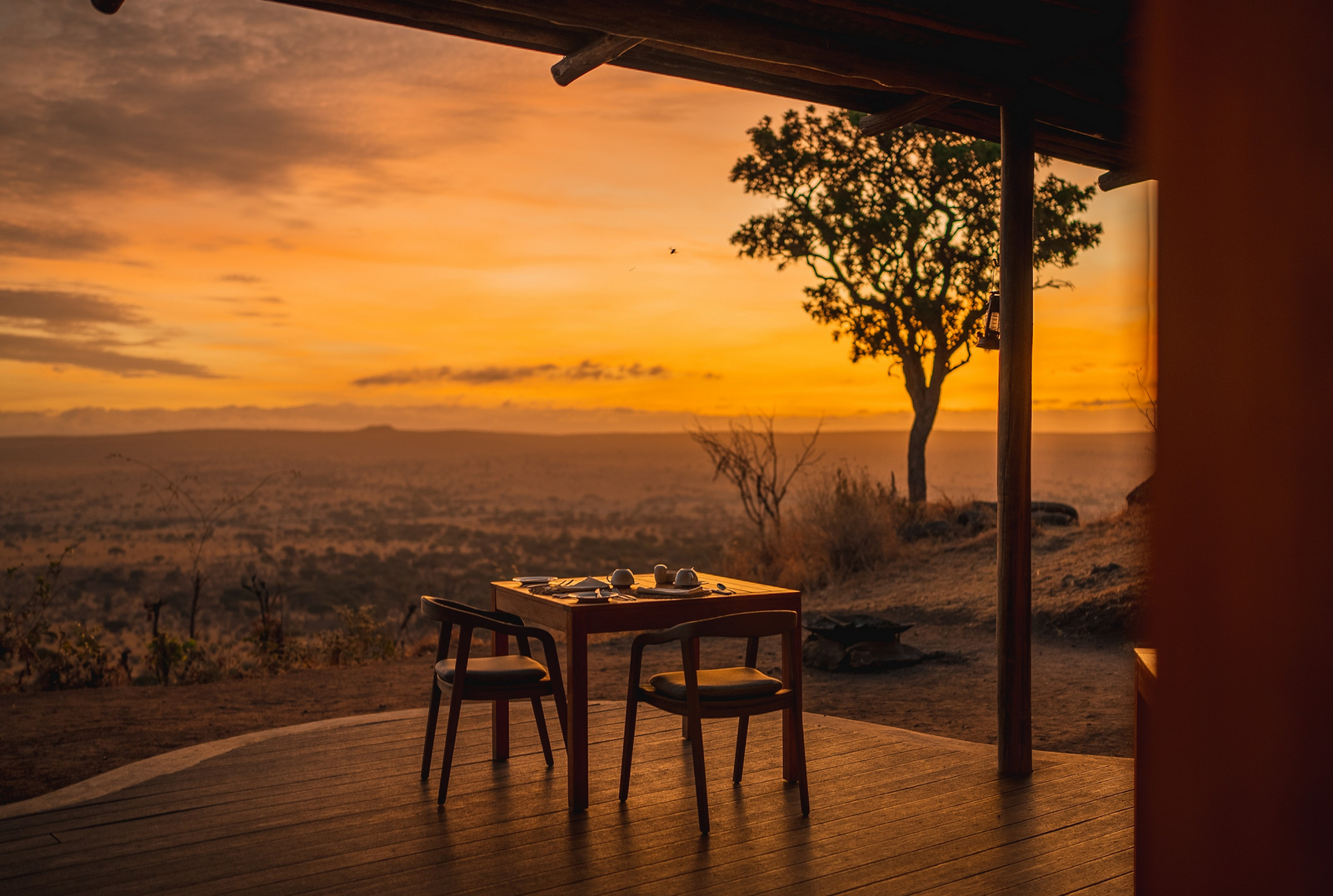 Lemala Mpingo Ridge Lodge Lemala Mpingo Ridge Lodge: Abendstimmung