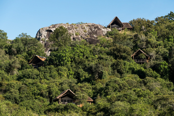 Mihingo Lodge: Chalets am Hang